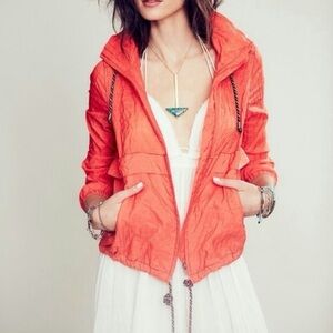 Free People red windbreaker